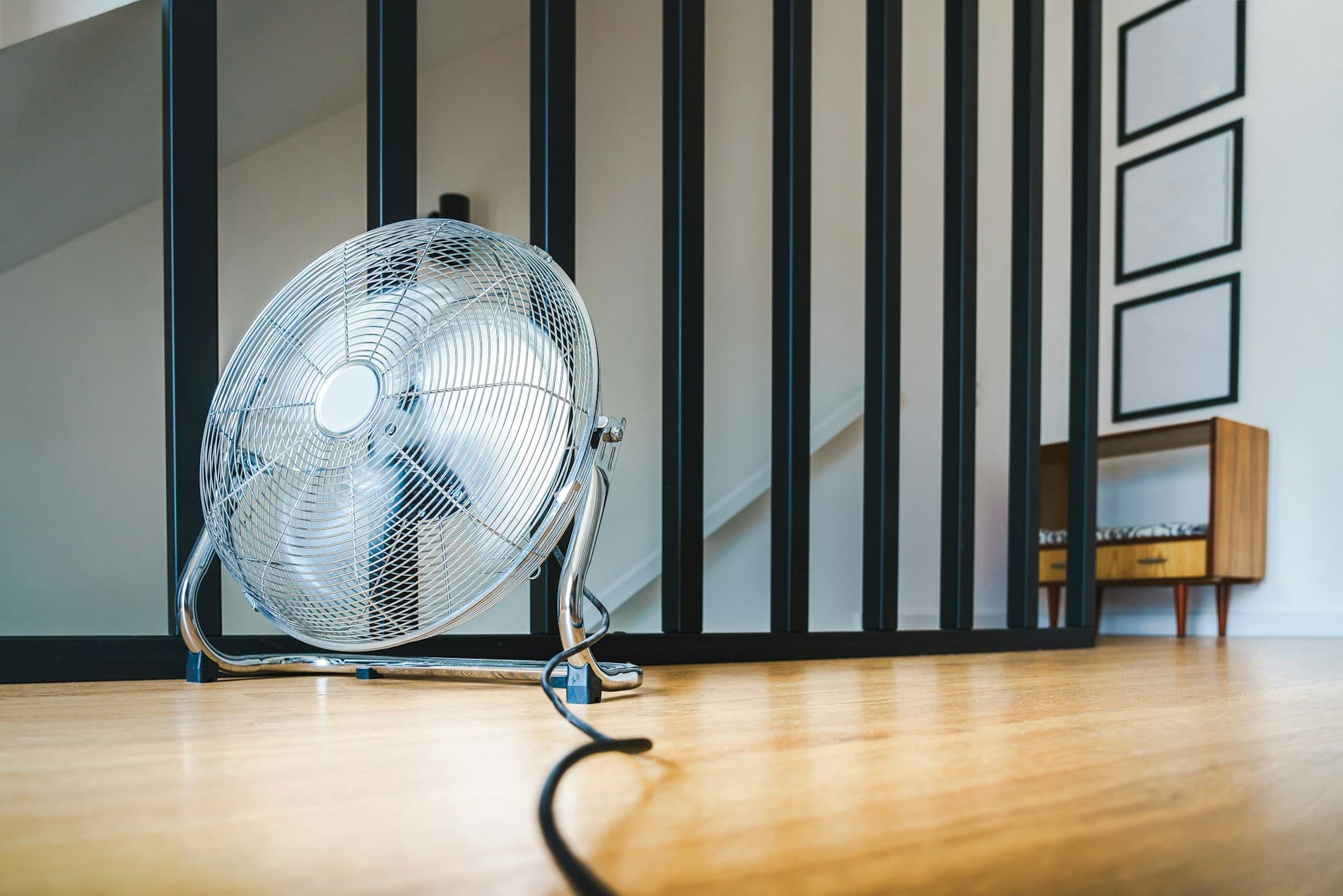 Welltron air cooler keeping a home cool in summer